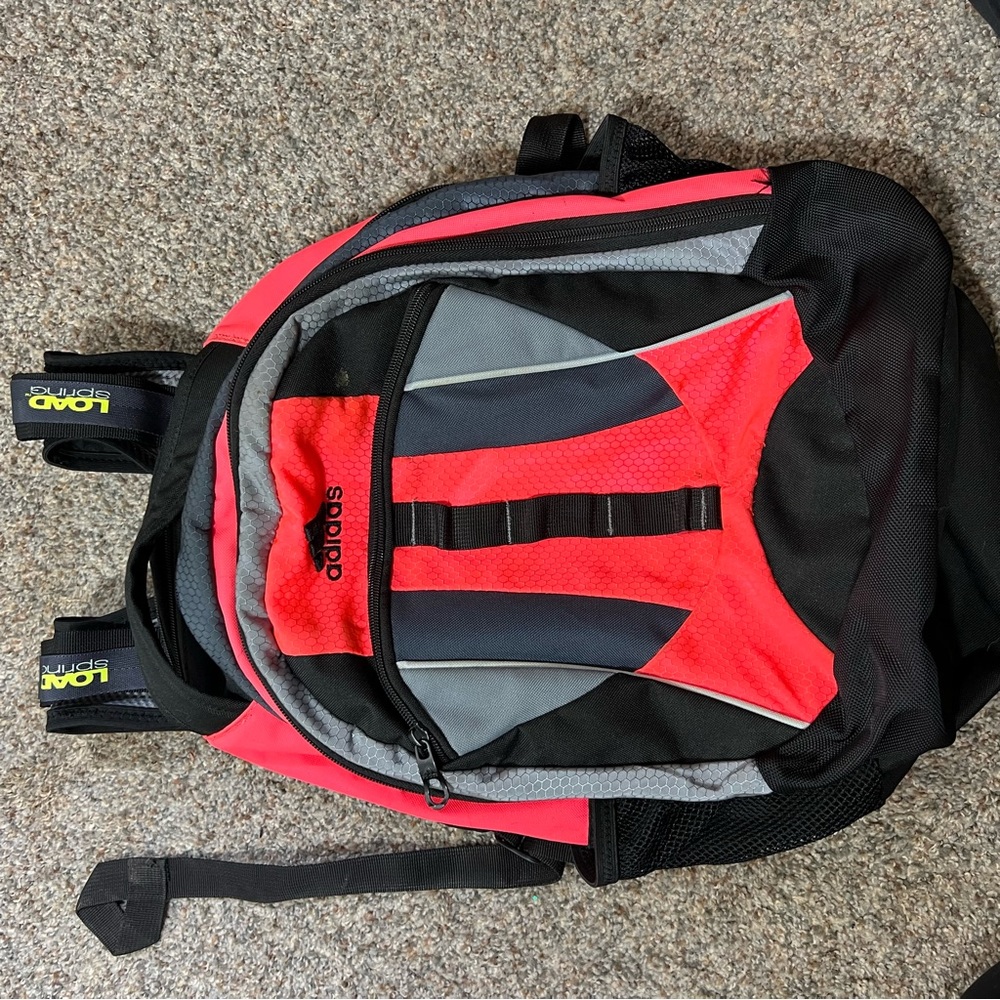 Adidas Hickory Laptop Nylon Backpack Coral Black
